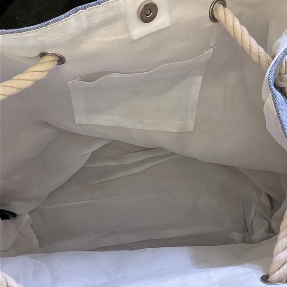 Robin Ruth Michigan Blue and White Tote - Picture 2 of 5